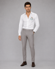 Ganesh Embroidered White Shirt