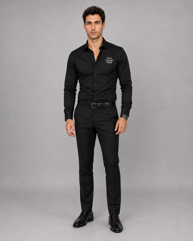 Personalised Embroidery Shirt - Black