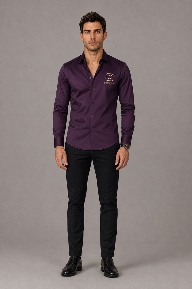 Custom Instagram Shirt – Dark Wine