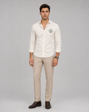 Personalised Embroidered Shirt - Cream