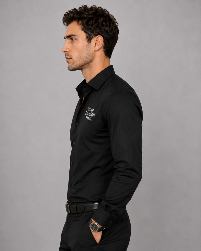 Personalised Embroidery Shirt - Black