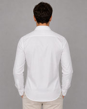 White Feather Embroidery Shirt
