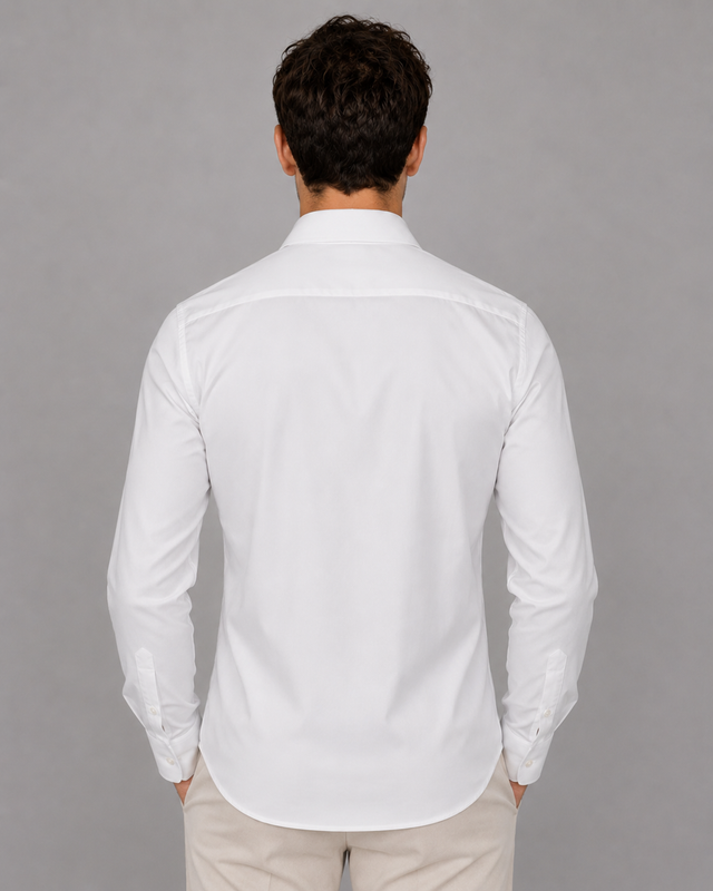 White Feather Embroidery Shirt