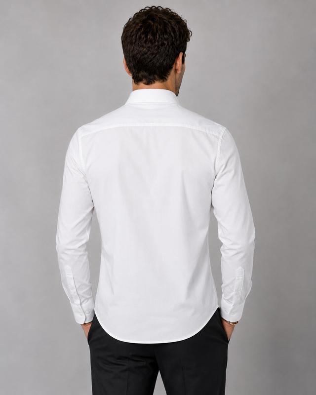 White Ganesh Embroidered Shirt