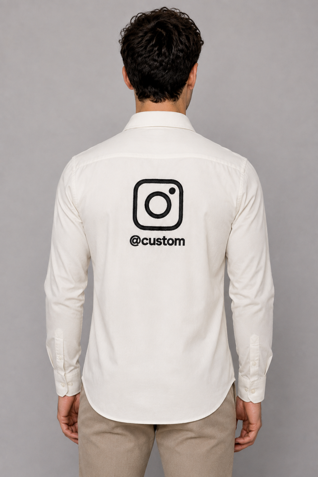 Custom Instagram Shirt - Cream