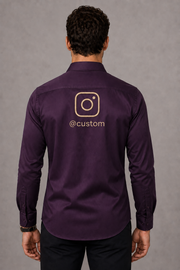 Custom Instagram Shirt – Dark Wine