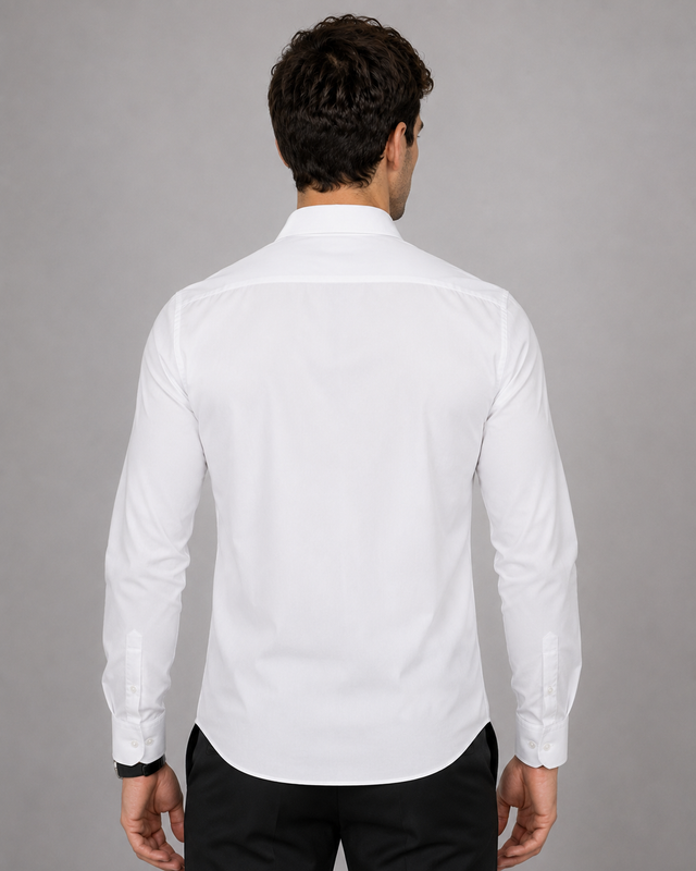 White Music Embroidery Shirt