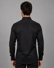Ganesh Embroidered Black Shirt
