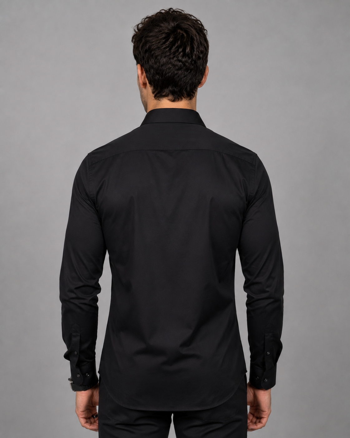 Ganesh Embroidered Black Shirt