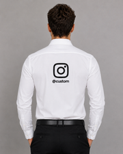 Custom Instagram Username Shirt – White