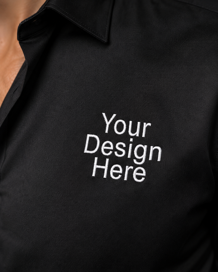 Personalised Embroidery Shirt - Black