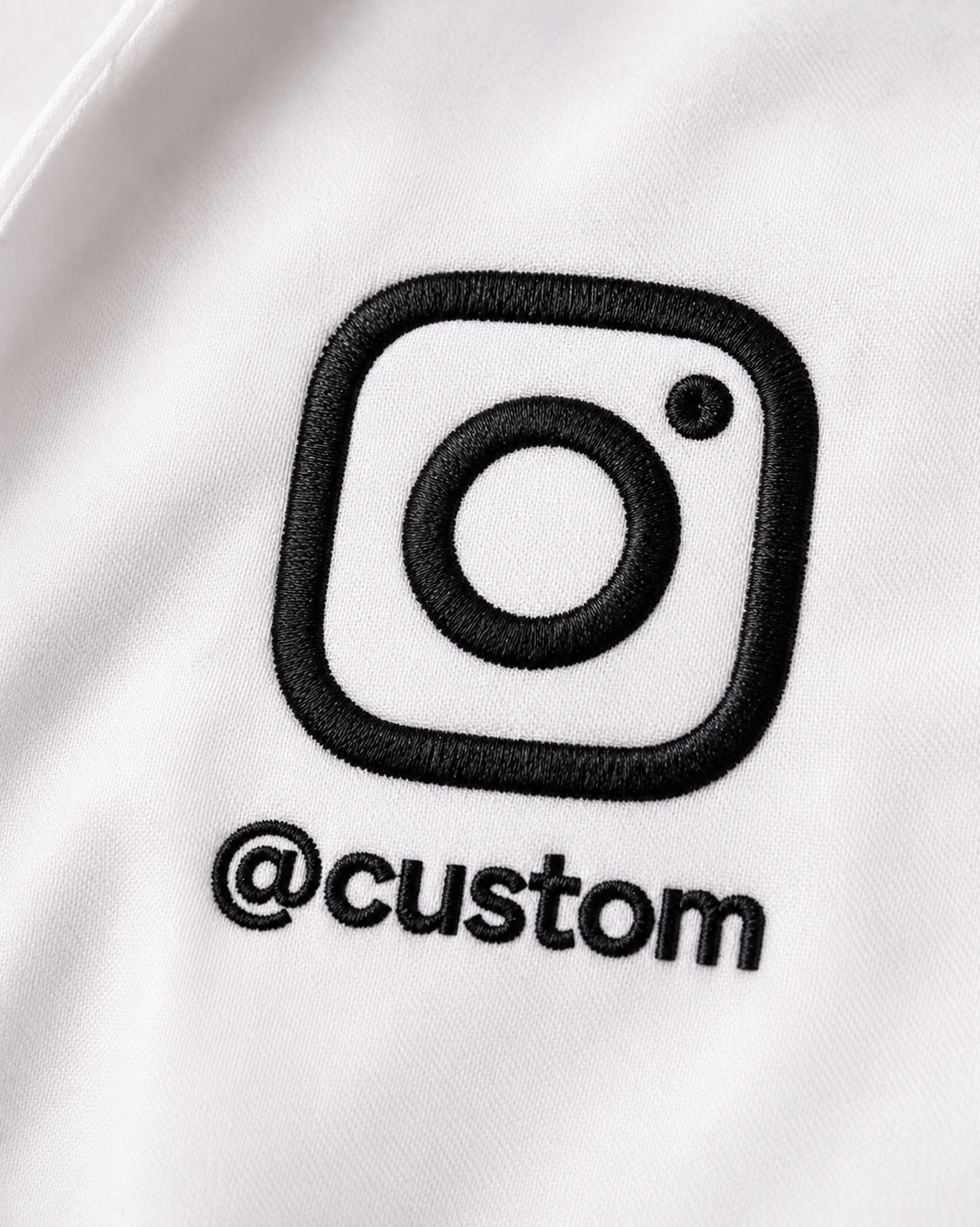 Custom Instagram Username Shirt – White