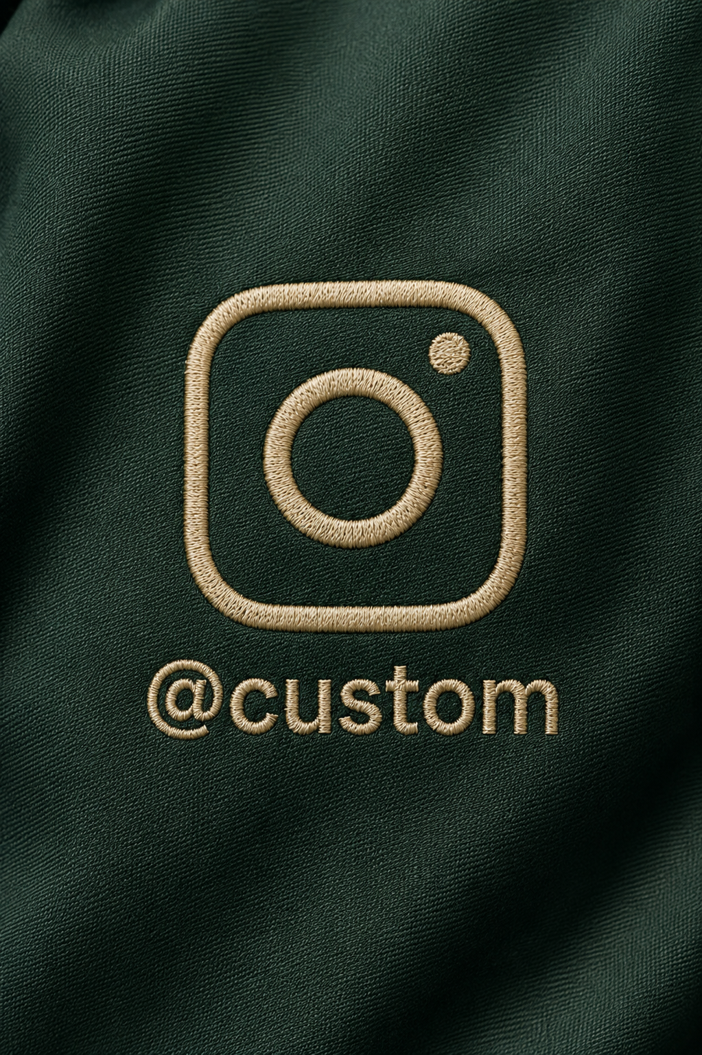 Custom Instagram Shirt – Bottle Green