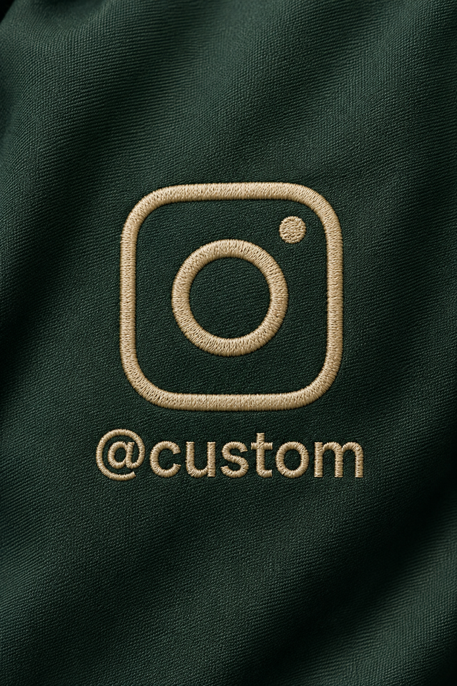 Custom Instagram Shirt – Bottle Green
