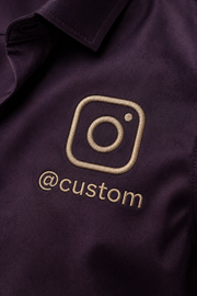 Custom Instagram Shirt – Dark Wine