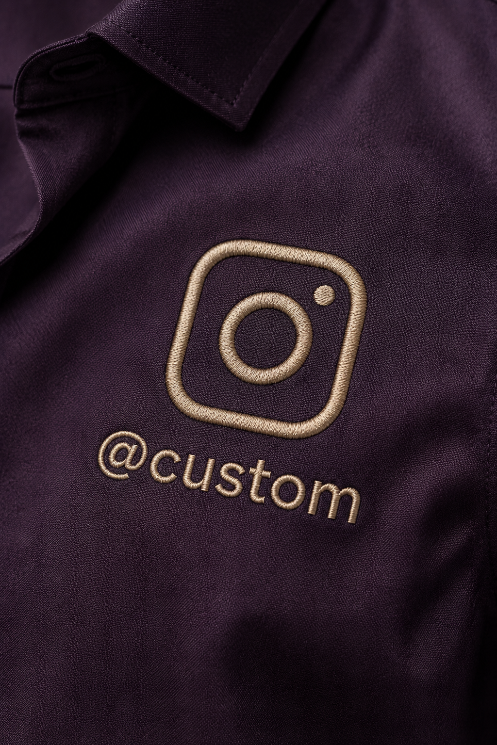 Custom Instagram Shirt – Dark Wine