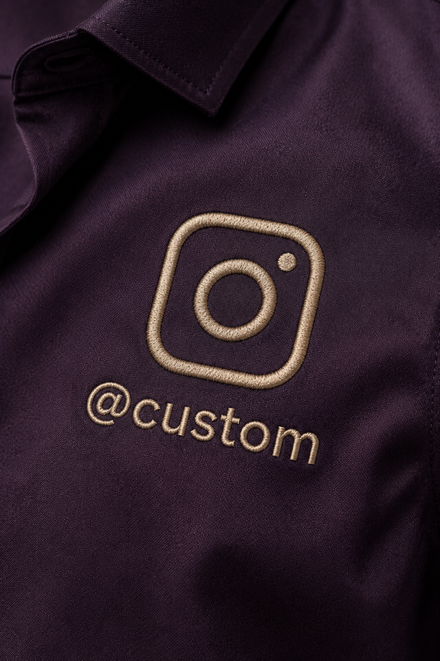 Custom Instagram Shirt – Dark Wine