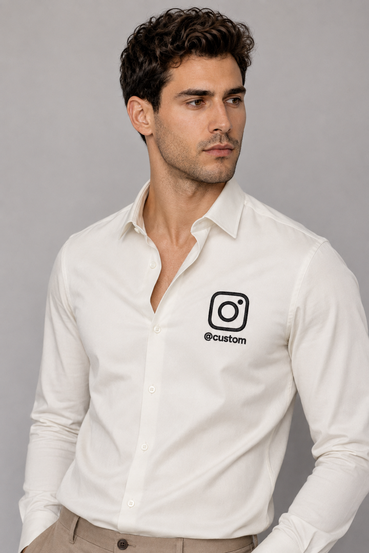 Custom Instagram Shirt - Cream
