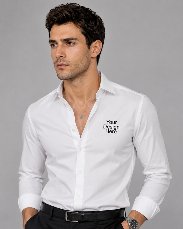 Personalised Embroidery Shirt - White