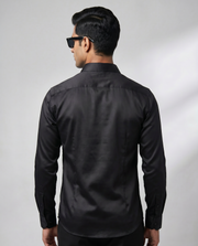 Black HOT Embroidered Shirt