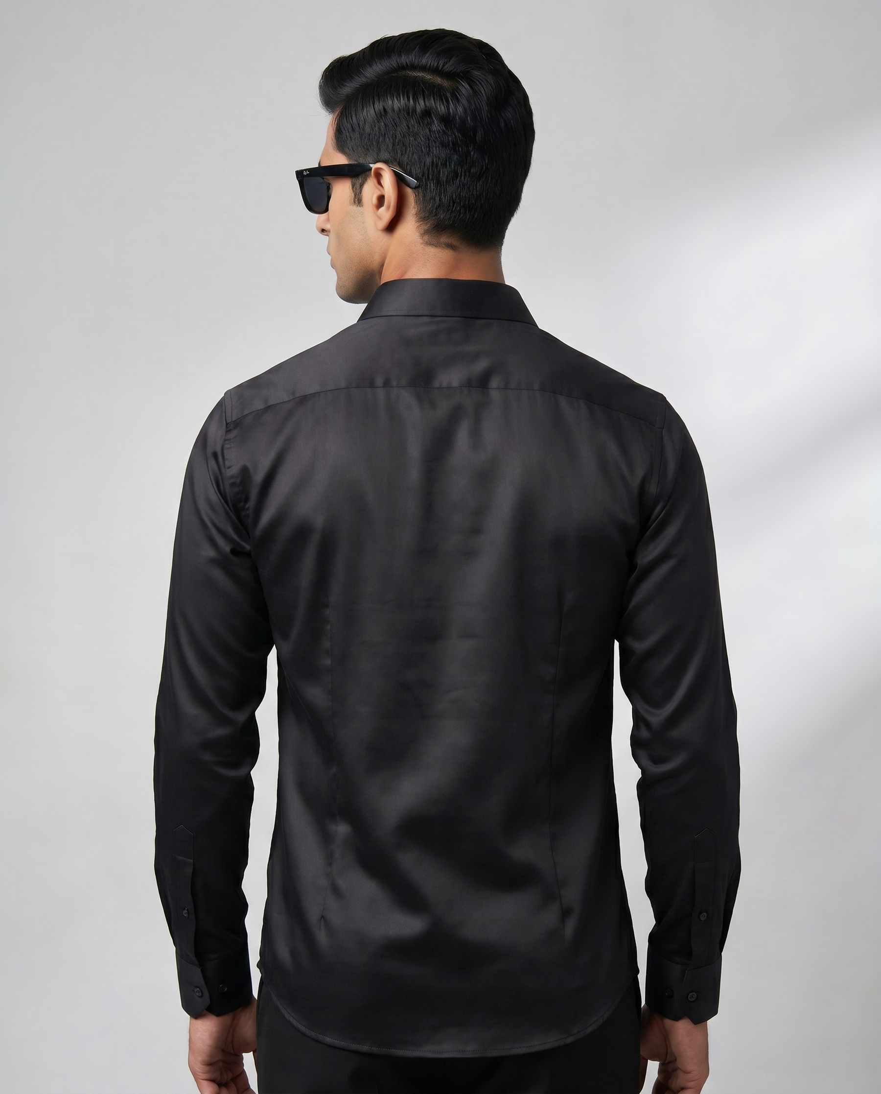 Black HOT Embroidered Shirt